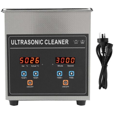 Nettoyeur à ultrasons professionnel 2L pour bijoux, montres, pièces de montre et rasoirs - Prise australienne 220-240V