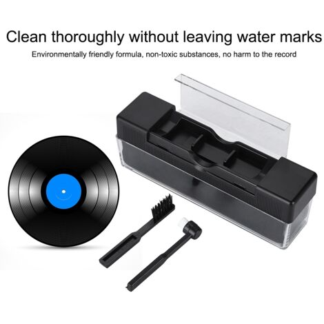 Nettoyeur Anti-Statique pour Disques Vinyle, Brosse de Nettoyage et Enlève-Poussière pour Platine Vinyle