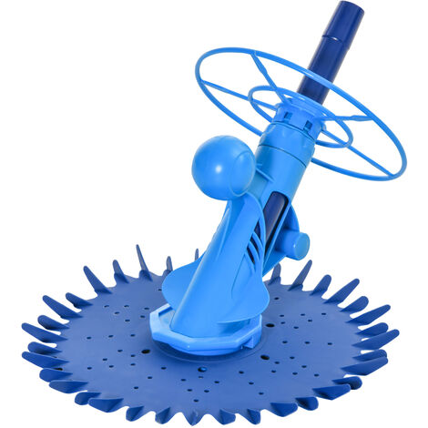 Nettoyeur aspirateur piscine - robot de piscine hydraulique automatique - bleu
