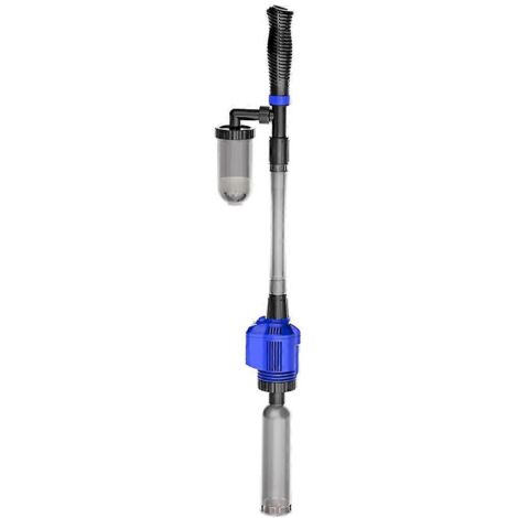 Nettoyeur Automatique d'Aquarium avec Filtre Éponge Extracteur de Boue Filtre à Selles