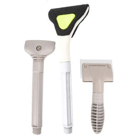 Nettoyeur d'aquarium 3 en 1 à manche long avec brosse et grattoir à algues - Accessoire léger et pratique
