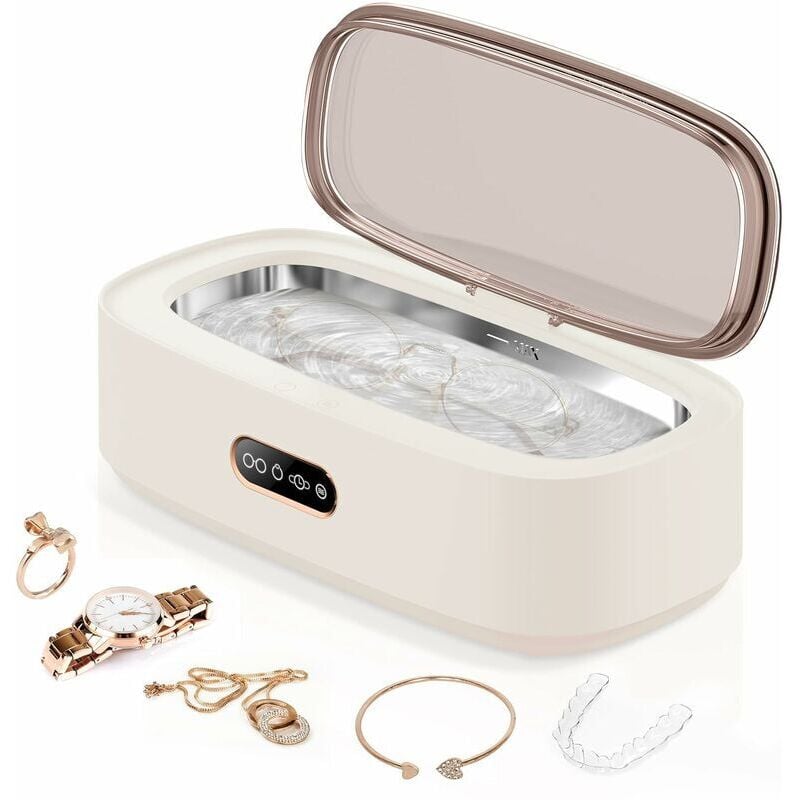 Nettoyeur de bijoux à ultrasons, nettoyeur de lunettes, nettoyeur à ultrasons, machine de nettoyage à ultrasons professionnelle pour nettoyer tous