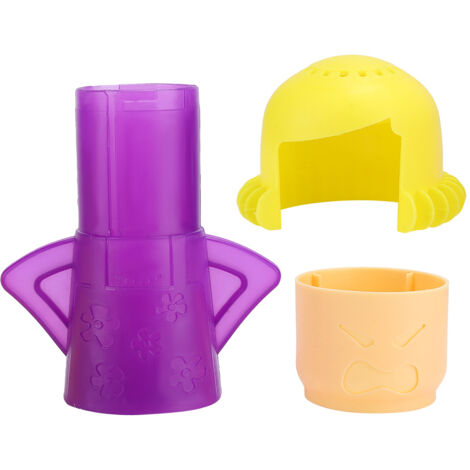 [Nettoyeur de Micro-ondes] [2 unités] Nettoyant Steam PP Dégraissant parfumé Multicolore pour Cuisine