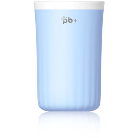 Nettoyeur de pattes pour chien nouvelle génération - Bleu - Taille M (250 g) - Picots silicone amovibles, design ergonomique
