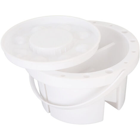 Nettoyeur de Pinceaux Pliable Antidérapant en Plastique Épais pour Peinture à l'Eau, Acrylique et à l'Huile