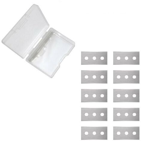 Nettoyeur de plaques de cuisson en céramique et verre, grattoir avec 10 lames de remplacement pour enlever le papier peint autocollant,République tchèque,B