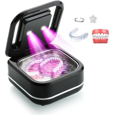 Nettoyeur de prothèses dentaires ultrasonique, 180 ml/42 kHz, protège-dents, appareils dentaires, nettoyeur de prothèses dentaires sonique