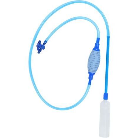 Nettoyeur de Sable pour Aquarium Grosse Taille Bleu, Outil de Changement d'eau Tuyau Flexible, Dispositif de Nettoyage pour Gravier et Fond D'aquarium, Instrument de Nettoyage