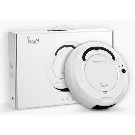 Nettoyeur de sol intelligent multifonctionnel, robot de balayage intelligent à charge automatique Aspirateur de balayage humide et sec 1pc Blanc