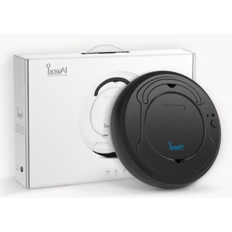 Nettoyeur de sol intelligent multifonctionnel, robot de balayage intelligent à charge automatique Aspirateur de balayage humide et sec 1pc Noir