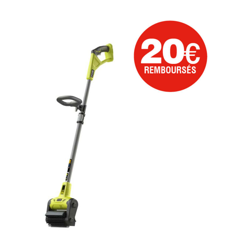 Ryobi - Nettoyeur de sol 18V One+ - Avec brosse universelle toutes surfaces - Sans batterie ni chargeur - RY18PCB-0