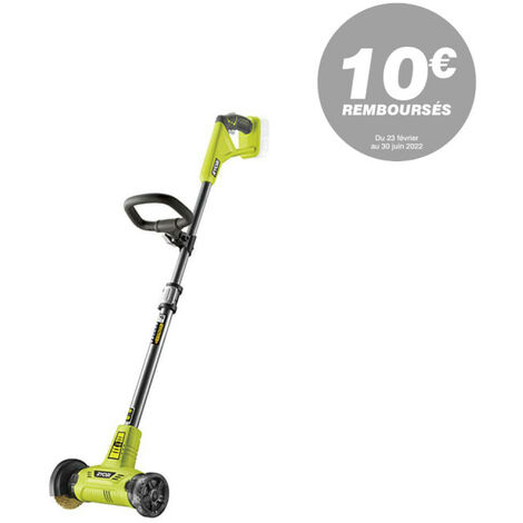 Nettoyeur de sol RYOBI 18V OnePlus - Avec brosse métallique pour joints - Sans batterie ni chargeur - RY18PCA-0