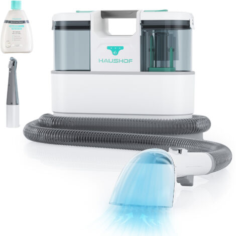 Nettoyeur de tapis portable 24V – Aspiration 12 000 Pa – Réservoir 1500 ml – Moteur brushless – Nettoyage moquettes, canapés, voiture – Haushof