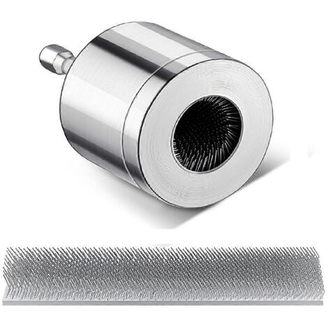 Nettoyeur de tuyaux en cuivre métallique de 1/2 pouce avec 1 tube à brosses remplaçables --