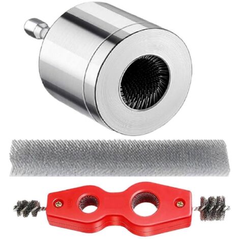 Nettoyeur de tuyaux en cuivre, nettoyeur de tuyaux en cuivre de 15 mm pour perceuse --