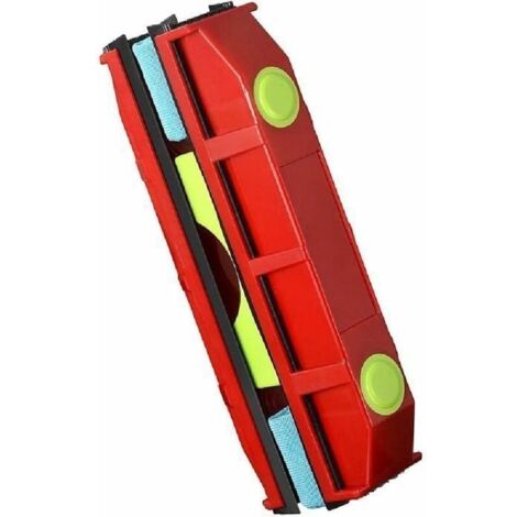 Nettoyeur de vitres magnétique Glider D3 - Pour fenêtres à simple vitrage - Épaisseur 20-28 mm (rouge)