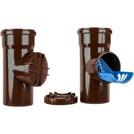 Nettoyeur d'inspection de gouttières avec crépine 160 marron AQUER