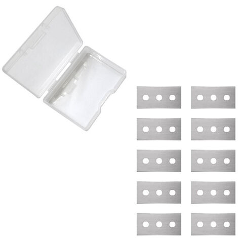 Nettoyeur grattoir pour plaque de cuisson en céramique, avec 5 lames, pour le nettoyage du four, outils de cuisson, couteau utilitaire,états-unis,10 Replace Blades