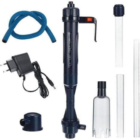 YOZHIQU Nettoyeur Gravier Aquarium Pompe à siphon électrique réglable Aquarium Changement d'eau Pompe de gravier SIPHON Pipe filtre à eau Pompe Aquarium Outil de nettoyage