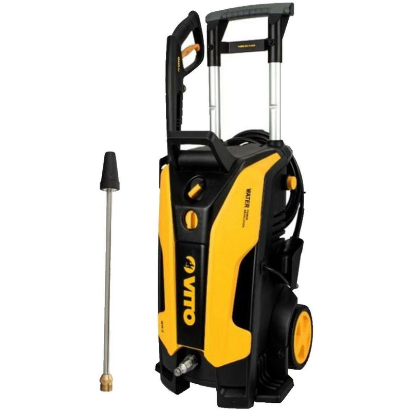 Nettoyeur haute pression 130 bar 1800W Induction Lance laiton Tuyau 5m Réservoir détergent Vito