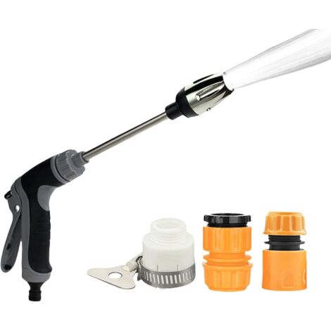 Nettoyeur Haute Pression - 150 Bars - Débit 6-10 L/min - Tuyau 37 cm - Conception Ergonomique - Pour Lavage Voiture Jardin Allée - 1 Pièce