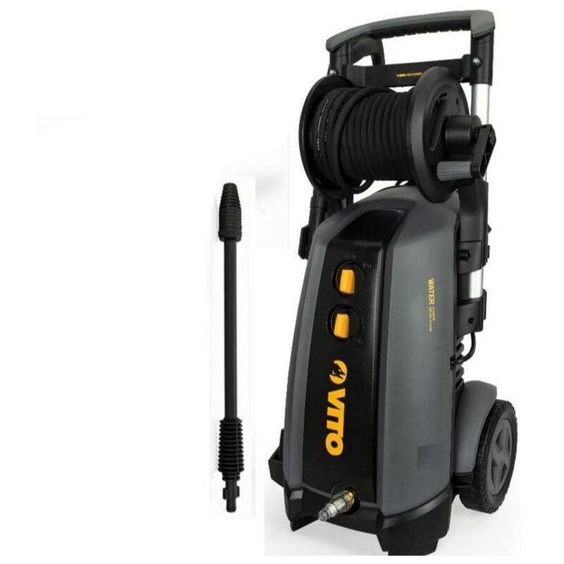 Nettoyeur Haute pression Professionnel 180 bars 3000W Moteur induction Tuyau 8 m Lance turbo Réservoir détergent WR4 vito