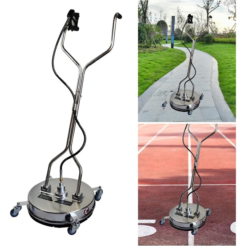 Senderpick - Nettoyeur haute pression 20 pouces, nettoyant de surface, accessoires pour nettoyeur électrique, accessoires de sol, 4000 psi