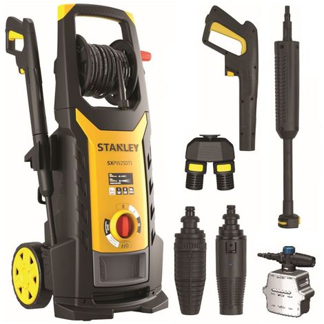 Nettoyeur haute pression 2500W 150 bars STANLEY SXPW25DTSE Double JET Tuyau 8m + accessoires
