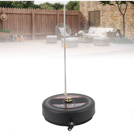 Nettoyeur Haute Pression 3600 PSI avec Roues et Tête de Nettoyage pour Sol Jardin - Kit Balai d'Eau Complet-KZQ