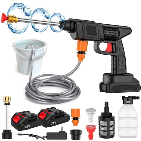 Nettoyeur haute pression 50Bar sans fil pour Makita 24V, avec 2 batteries rechargeables