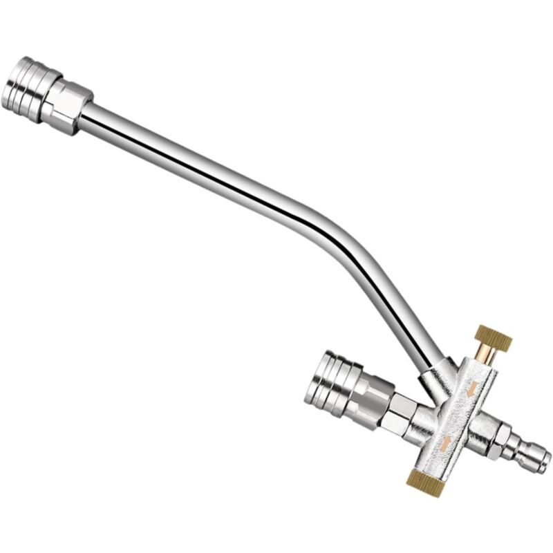 Nettoyeur Haute Pression à Double Pointe, Accessoire de Nettoyage Efficace pour l'entretien des véhicules et des espaces extérieurs, 2 en 1