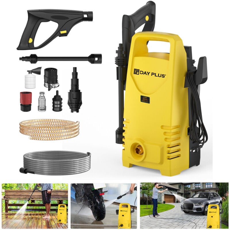 Dayplus - Nettoyeur haute pression à gaz Machine à laver à gaz 3600 psi Buse 5M Tuyau