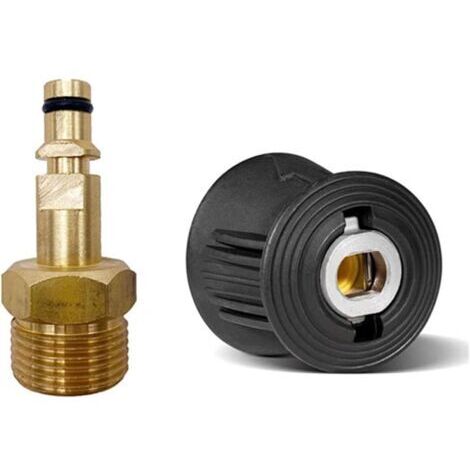 Nettoyeur Haute Pression Adaptateur De Connexions Rapides Pistolets À Eau en Métal Outil D'extension Tuyau Connecteur Buse Tuyau Fournitures Adaptateur