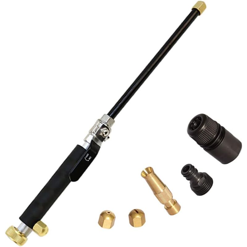Nettoyeur haute pression avec buse à jet d'eau, pour tuyau d'arrosage, voiture, maison, jardin, pelouse, terrasses
