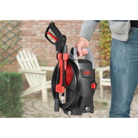 Nettoyeur haute pression électrique 1400 W – Pression 105 bars – Débit max 370 l/h – Longueur tuyau 5 m – Pour nettoyage intensif extérieur – Skil