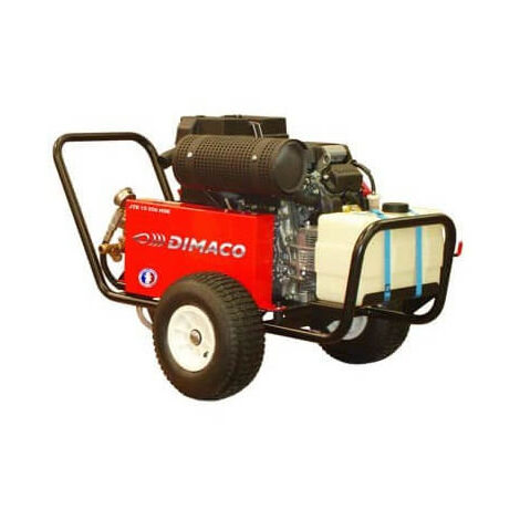 Nettoyeur haute pression électrique 500 Bar – Débit 900 l/h – Moteur essence – 20 m flexible THP – Transmission poulies-courroies – Dimaco