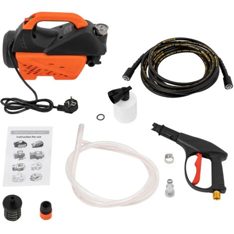 Nettoyeur haute pression électrique portable 1300W 100 bar Pistolet de pulvérisation de lavage de voiture automatique à haute pression électriquede pulvérisation