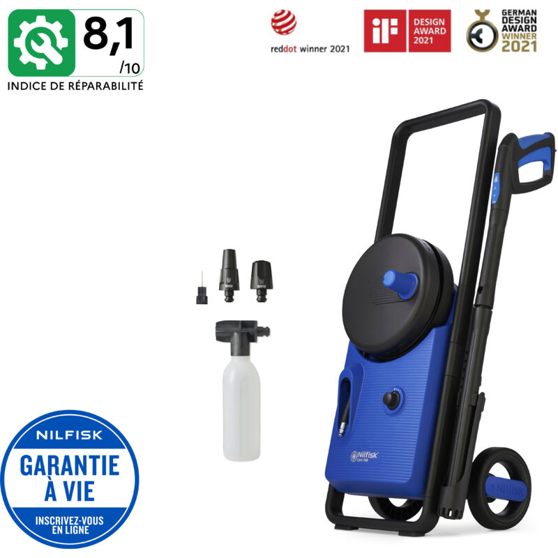 Nettoyeur haute pression Nilfisk Core 140-8, Contrôle de puissance, 140 bar