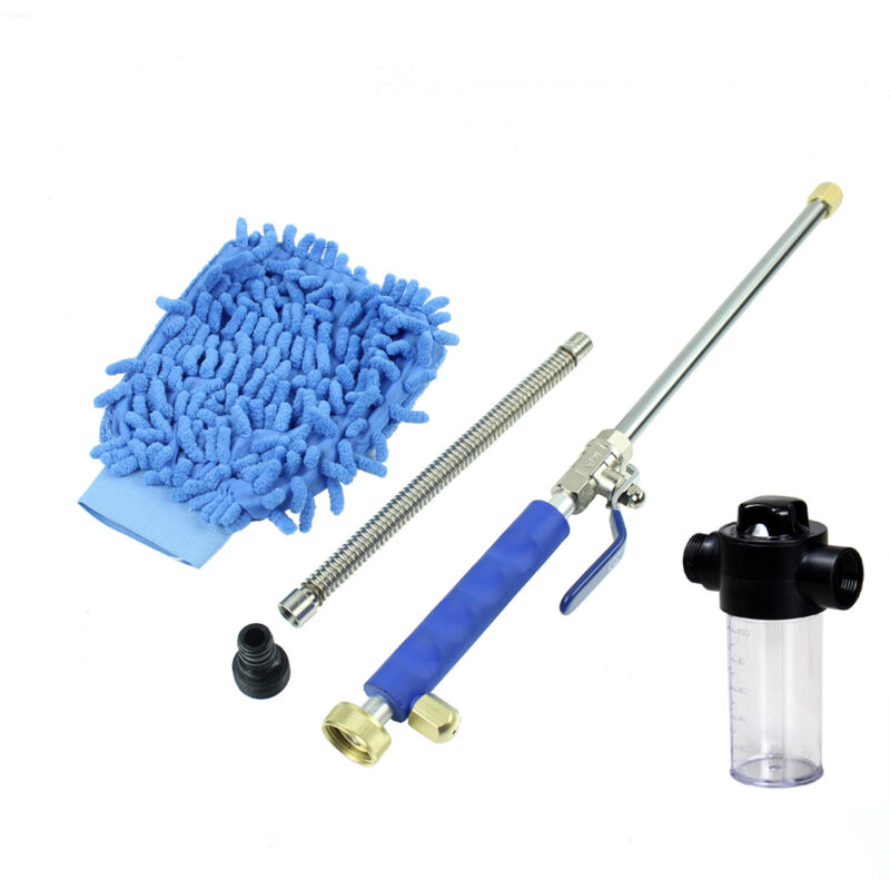 Tonchean - Nettoyeur Haute Pression Pistolet Lance de Lavage de Voiture Buse Jet D'eau Extensible Tuyau Mousse Pulvérisateur Kit pour Jardin Fenêtre