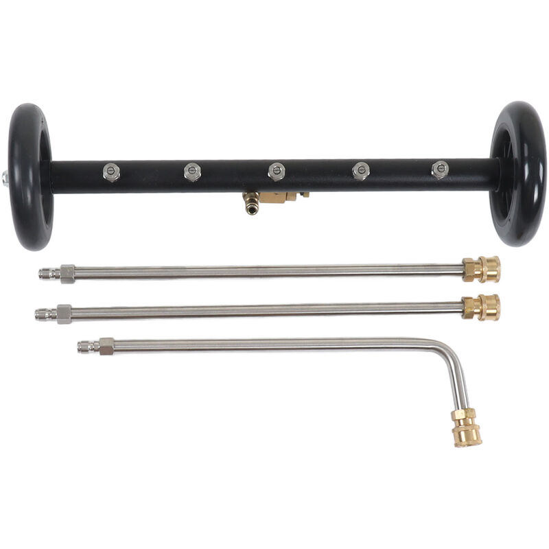 Eosnow - Nettoyeur haute pression 4000 psi 2-en-1 - Balai voiture & surface - 3 extensions (balcon, cour, 5 trous)