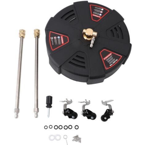 Nettoyeur Haute Pression Professionnel 2500PSI avec Connexion Rapide 1/4" et 3 Roues pour Béton, Terrasse, Allée