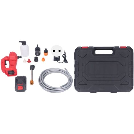 Nettoyeur haute pression sans fil, 350PSI, portée de 9m, 60W, Portable, alimenté par batterie, nettoyeur de voiture à haute pression, 100 à 240V, prise ue