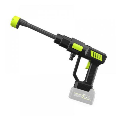 Nettoyeur haute pression sans fil avec moteur sans balais, pistolet de lavage 6 en 1 - Noir - 48 V (avec une batterie)