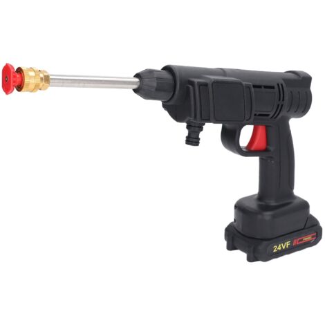 Nettoyeur Haute Pression sans Fil, Léger 4L/min 450PSI 100-240V Portable Nettoyeur Haute Pression Filtre Efficace Puissant Nettoyeur de Voiture à Batterie (Prise UE)