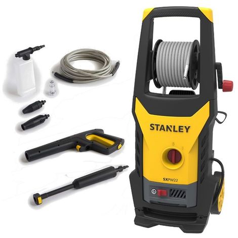 Nettoyeur haute pression Stanley SXPW 22E eau froide, 2200 W, 150 bars de pression, débit max 440 L/h, tension 230V-50 / 60Hz.