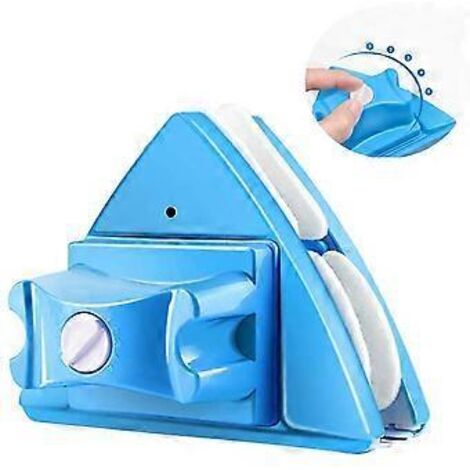 Nettoyeur magnétique pour vitres, nettoyage complet, force magnétique réglable, adapté aux fenêtres des immeubles de grande hauteur, éponges absorbantes améliorées et remplaçables.