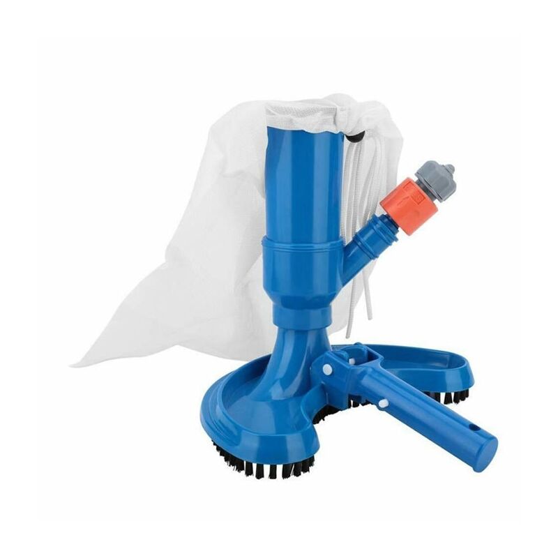 Nettoyeur manuel Jet Vac en forme de demi-lune. Nécessite une connexion à un tuyau. Conçu pour piscines hors-sol et spas.