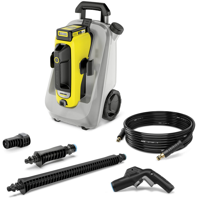 Karcher - oc 6-18 Premium sur batterie, Nettoyeur moyenne pression autonome sans fil avec batterie 18V, 2,5 Ah et réservoir d'eau de 12l pour vélo,