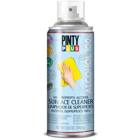 PINTYPLUS Nettoyeur Pour Objets Et Superficies 100% Alcool Isopropylique En Spray 400ml Pinty Plus