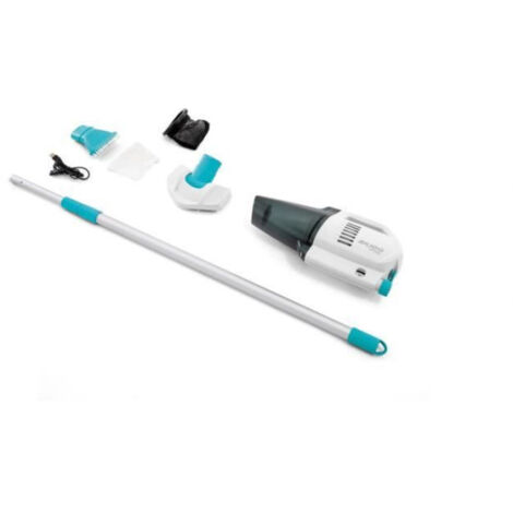 Nettoyeur pour piscine et spa INTEX ZR100 - Autonomie 50 mn - Chargeur USB + 2 brosses interchangeables inclus